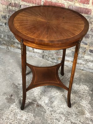 Louis XVI Veneered Rosewood & Bronze Side Table-RWZ-961167