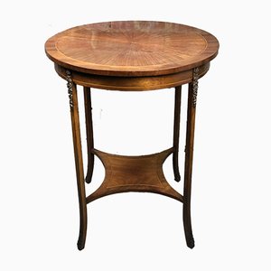 Louis XVI Veneered Rosewood & Bronze Side Table-RWZ-961167