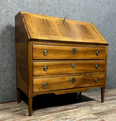 Louis XVI Walnut Chest of Drawers-MWB-1797638