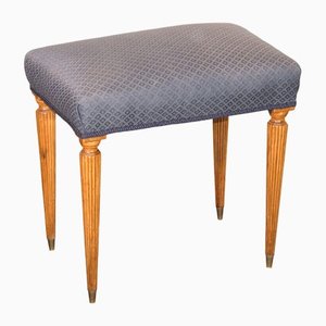 Louis XVI Walnut Wood Stool-OJE-1255357