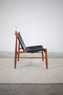 Lounge Chair in Leather by Franz Xaver Lutz for WK Möbel, 1958-BHX-1339345