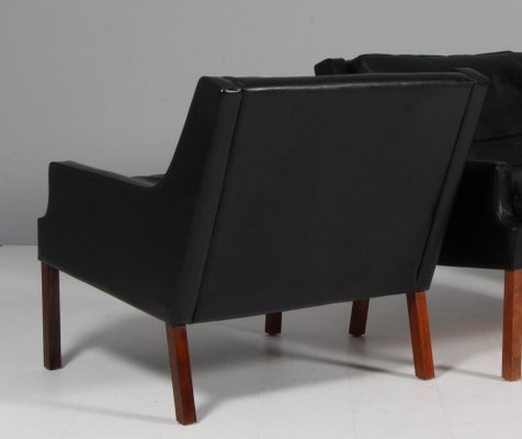 Lounge Chair in Leather by Rud Thygensen, 1960s-HJB-1795056