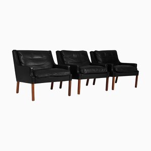 Lounge Chair in Leather by Rud Thygensen, 1960s-HJB-1795056