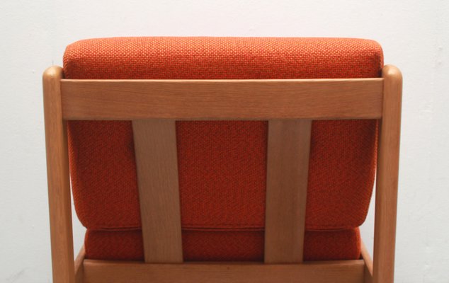 Lounge Chair in Light Oak and Orange Upholstery, 1975-PF-1795805