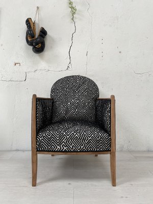 Lounge Chair in Wood and Fabric-UX-1261276