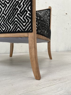 Lounge Chair in Wood and Fabric-UX-1261276