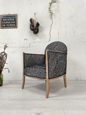 Lounge Chair in Wood and Fabric-UX-1261276