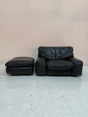 Lounge Chair & Ottoman Bengodi by Cini Boeri for Arflex, 1970s, Set of 2-QVY-1800364