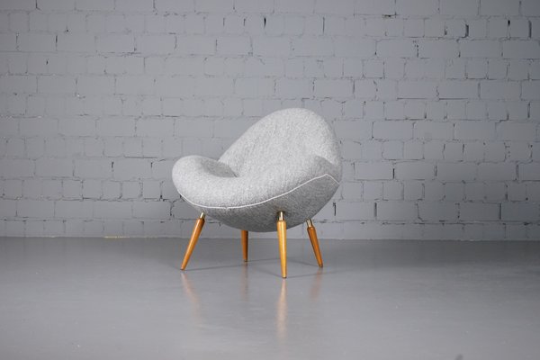 Lounge Chair with Dedar Boucle Fabric by Fritz Neth for Correcta, 1950s-XNJ-993889