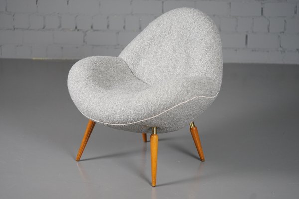 Lounge Chair with Dedar Boucle Fabric by Fritz Neth for Correcta, 1950s-XNJ-993889