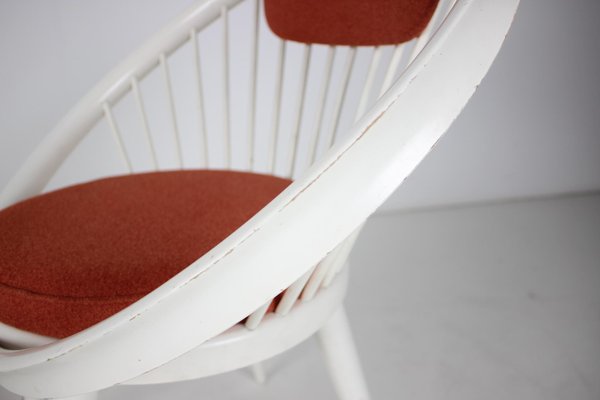 Lounge Chair with Tabouret, 1950s, Set of 2-TZ-1005771