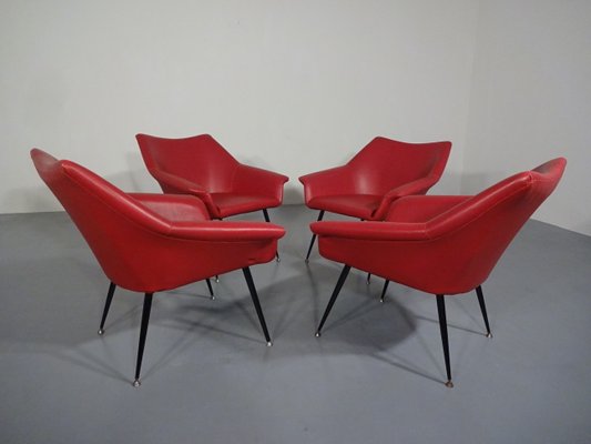 Lounge Chairs, 1960s, Set of 4-RDW-604821