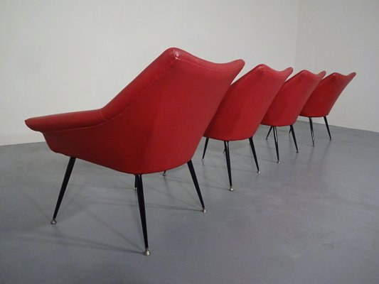 Lounge Chairs, 1960s, Set of 4-RDW-604821