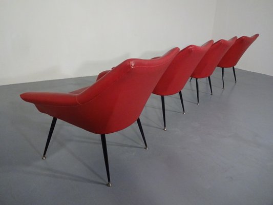 Lounge Chairs, 1960s, Set of 4-RDW-604821