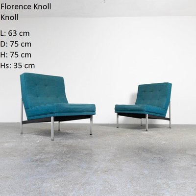 Lounge Chairs by Florence Knoll Bassett for Knoll, 1950s, Set of 2-SXX-1728604