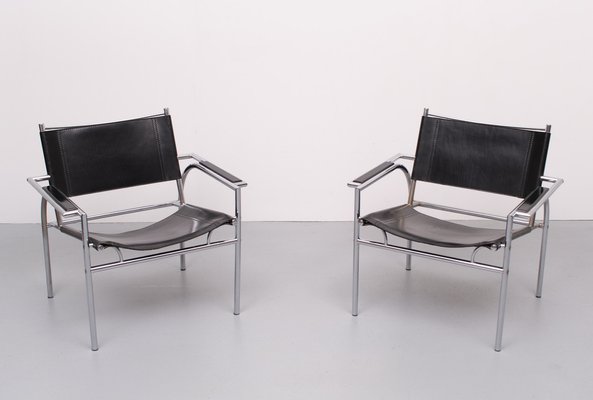 Lounge Chairs by Gerard Vollenbrock for Leolux, 1980s, Set of 2-GCG-1290698