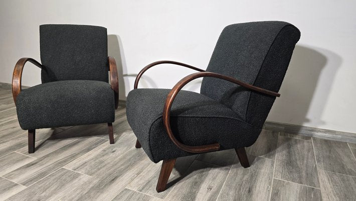 Lounge Chairs by Jindrich Halabala, 1940s, Set of 2-QJA-2034777