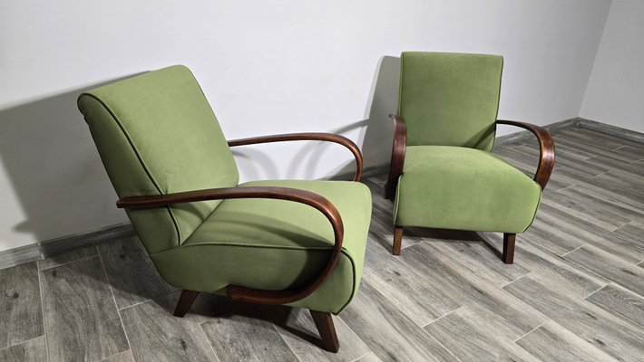 Lounge Chairs by Jindrich Halabala, 1940s, Set of 2-QJA-2034756