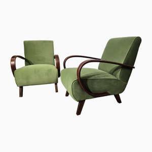 Lounge Chairs by Jindrich Halabala, 1940s, Set of 2-QJA-2034756