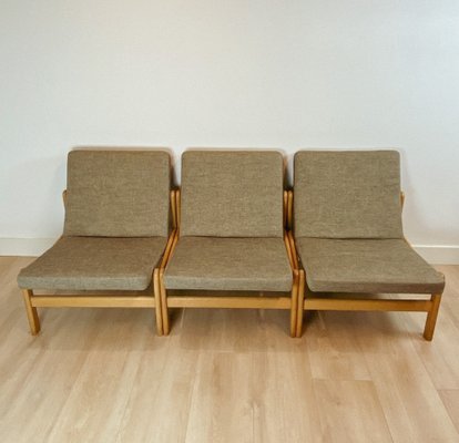 Lounge Chairs by Jørgen Baekmark for FDB, 1960s, Set of 3-ORQ-1408032