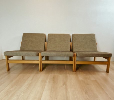 Lounge Chairs by Jørgen Baekmark for FDB, 1960s, Set of 3-ORQ-1408032