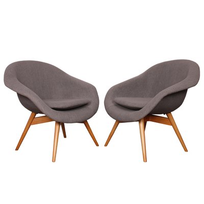 Lounge Chairs by Miroslav Navratil for Vertex, 1960s, Set of 2-DAD-877544