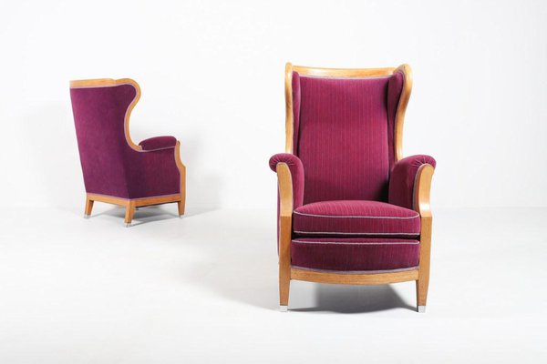 Lounge Chairs by Oscar Nilsson, Sweden, 1960s, Set of 2-KMC-1123398