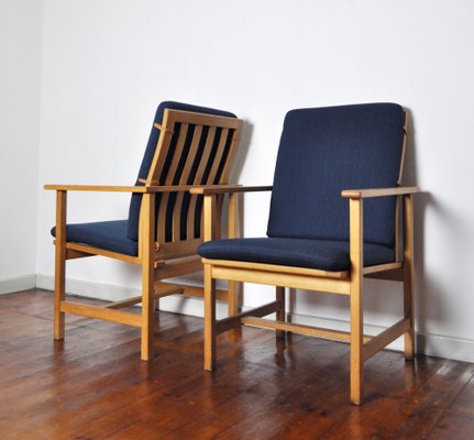 Lounge Chairs in Oak by Børge Mogensen for Fredericia Stolfabrik-HPQ-1336761