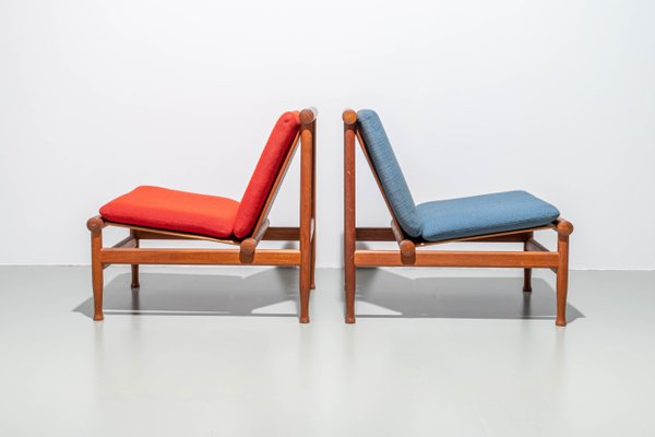 Lounge Chairs in Teak by Kai Lyngfeld Larsen for Søborg Møbelfabrik, 1960s, Set of 2-ITV-1307209