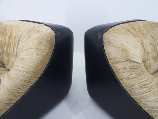 Lounge Chairs, Italy, 1970s, Set of 2-TZ-1033122