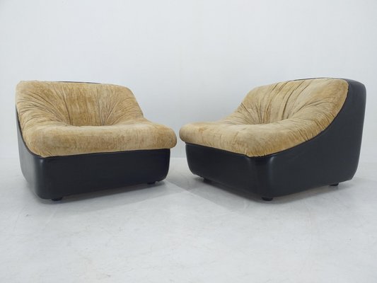 Lounge Chairs, Italy, 1970s, Set of 2-TZ-1033122