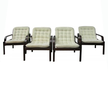 Lounge Easy Chairs by Bror Boije for Dux Miljo Expo, Sweden, 1980s, Set of 4-EA-1257602