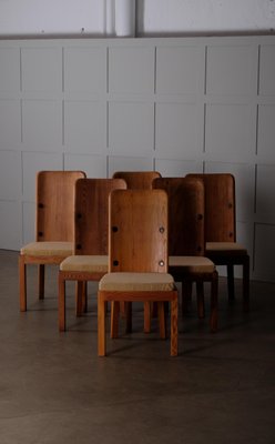 Lovö Chairs attributed to Axel Einar-Hjorth, 1930s, Set of 6-QU-1756216