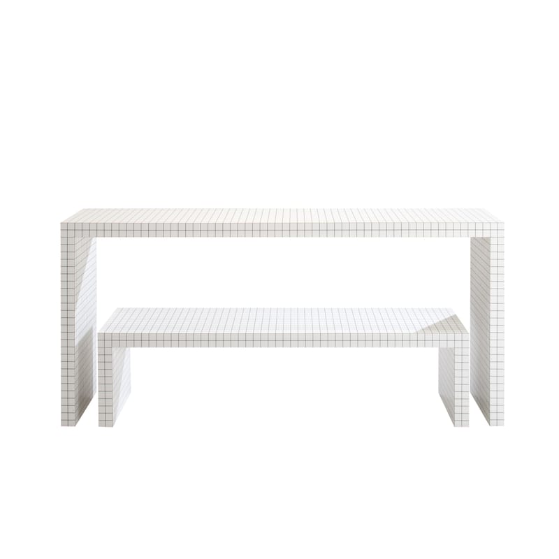 Quaderna Small table 710 - Rectangular honeycomb coffee table