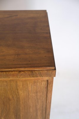 Low Danish Sideboard in Rosewood with Brass Handles, 1950s-UY-1724404