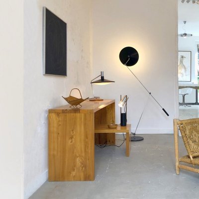 Low Light Wooden Armchair by Adrien Audoux & Frida Minet, 1950-NLF-1719458