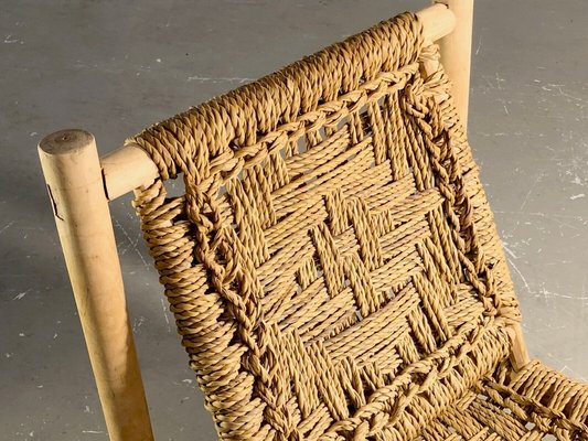 Low Light Wooden Armchair by Adrien Audoux & Frida Minet, 1950-NLF-1719458