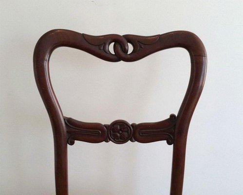 Low Mahogany Side Chairs, 19th-Century, Set of 2-BA-1365682