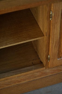 Low Mid-Century Danish Rectangular Brutalist Sideboard in Oak, 1950s-MXF-2041647