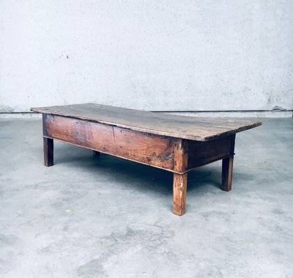 Low Spanish Folk Art Console or Coffee Table-RQV-1707086