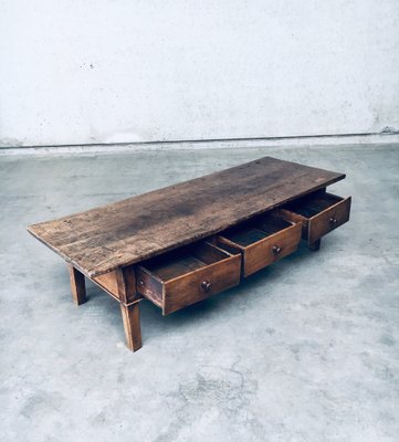 Low Spanish Folk Art Console or Coffee Table-RQV-1707086