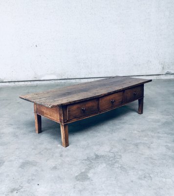 Low Spanish Folk Art Console or Coffee Table-RQV-1707086