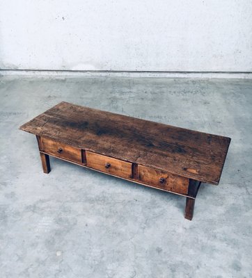 Low Spanish Folk Art Console or Coffee Table-RQV-1707086