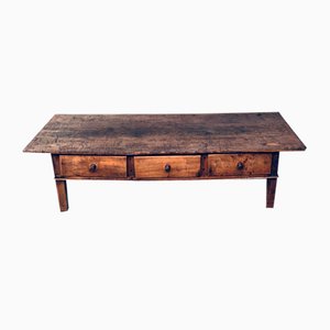 Low Spanish Folk Art Console or Coffee Table-RQV-1707086