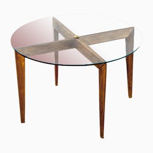 Low Wood and Glass Table by Gio Ponti for Isa Bergamo, 1957-FWM-1739553