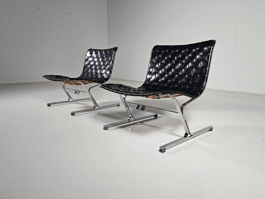 Luar Lounge Chairs by Ross Littell for ICF De Padova, 1960s, Set of 2-UJI-2026333