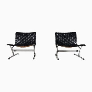 Luar Lounge Chairs by Ross Littell for ICF De Padova, 1960s, Set of 2-UJI-2026333