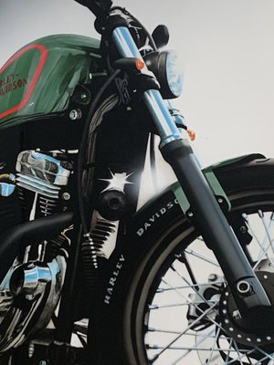 Luca Pagani, Harley Davidson 883 Custom, Acrylic on Aluminum, 2008-QMZ-1770504