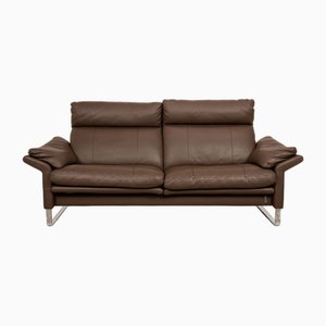 Lucca Leather Three-Seater Brown Sofa from Erpo-RQW-1748430