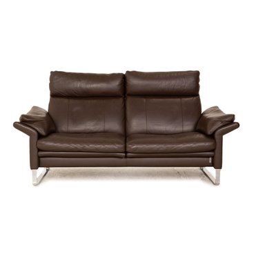 Lucca Leather Two Seater Brown Sofa from Erpo-RQW-1738006